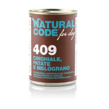 Natural Code Dog 409 Cinghiale E Melograno 400Gr 1609 Pate' Minsan 975442284